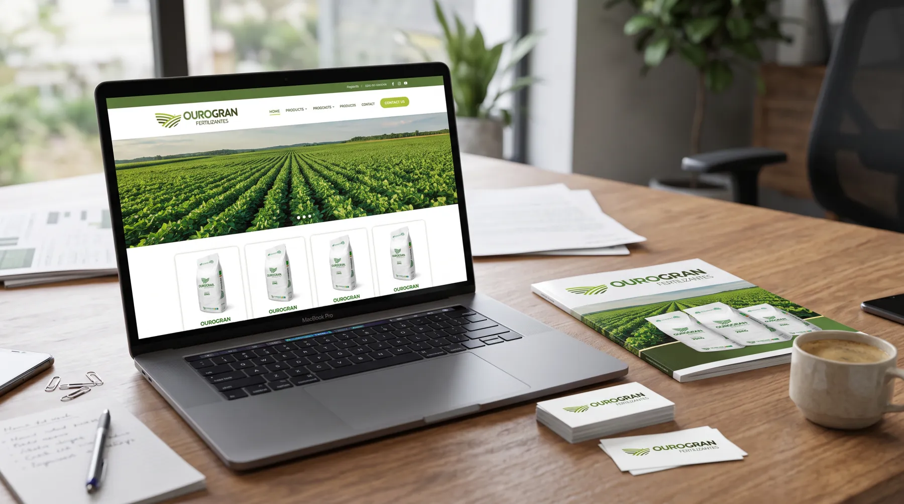Site e materiais · Ourogran